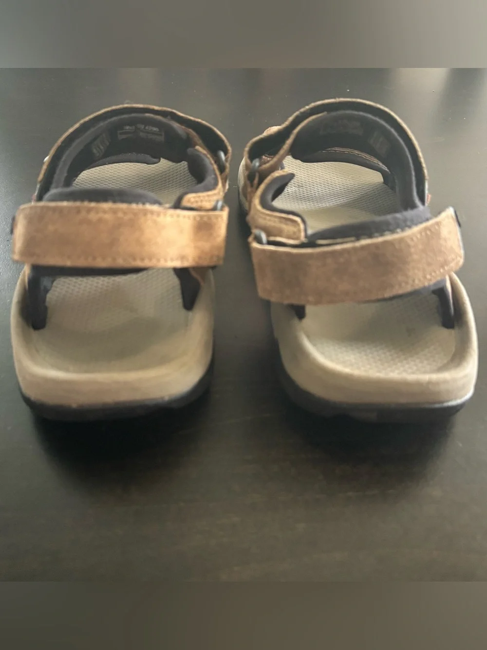 Teva Men’s Size 9 Tan and Black Suede Mozel Sport Sandals EUC